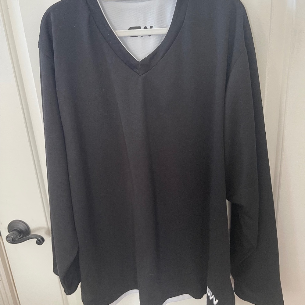 reverseable game shirt black/white med